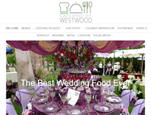 Tablet Screenshot of cateringbywestwood.com